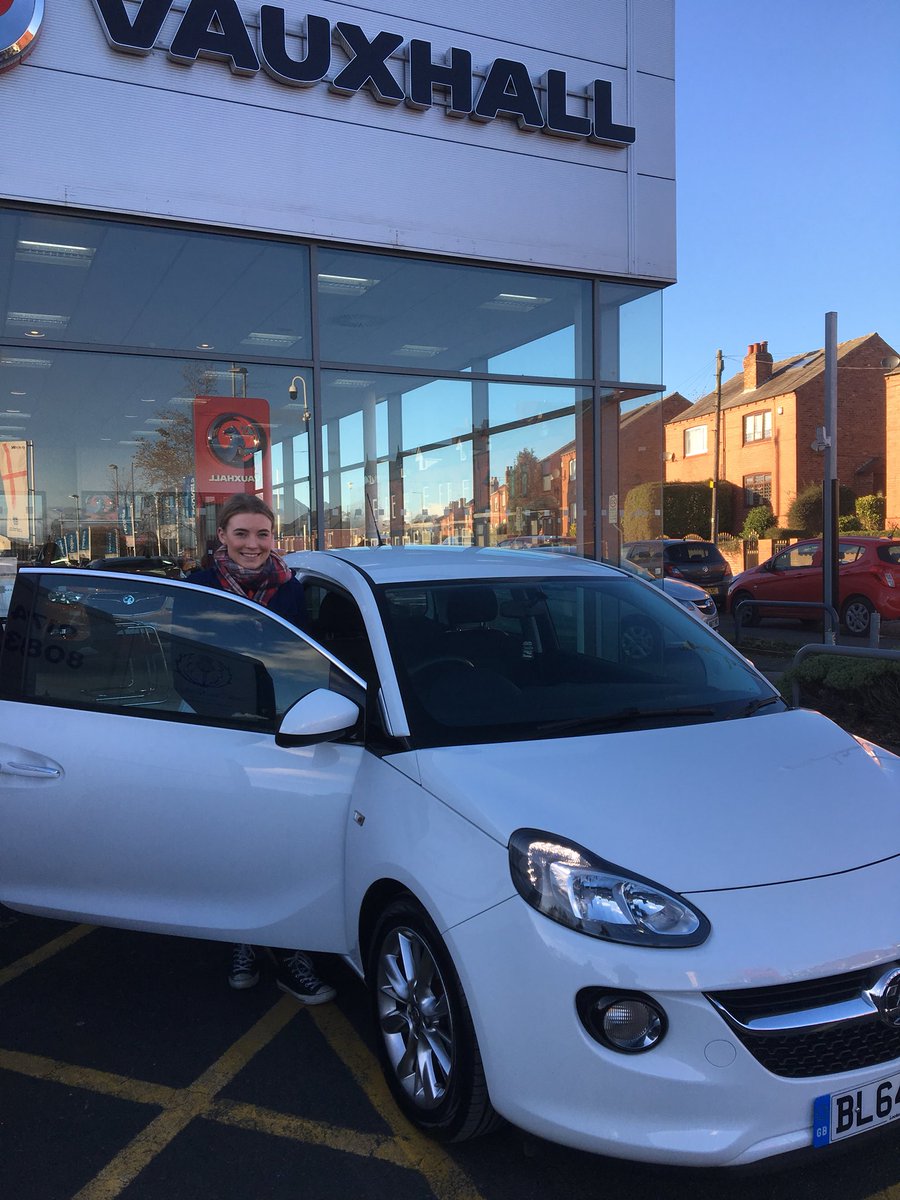 LeeThwaite's tweet photo. One happy daughter @XxxSeana today picking up her new car - very proud of you kid 👍💜 However I’m now shiting bricks cos she’s out in it already !! #neverstopworrying 😩😩 https://t.co/cFgJgmcSSR