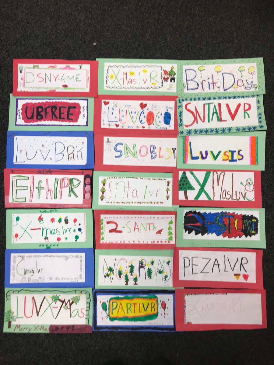 FESColantonio's tweet photo. Encapsulating our thoughts about winter break! #CCT #3rdgradefun https://t.co/rzctJHP95L