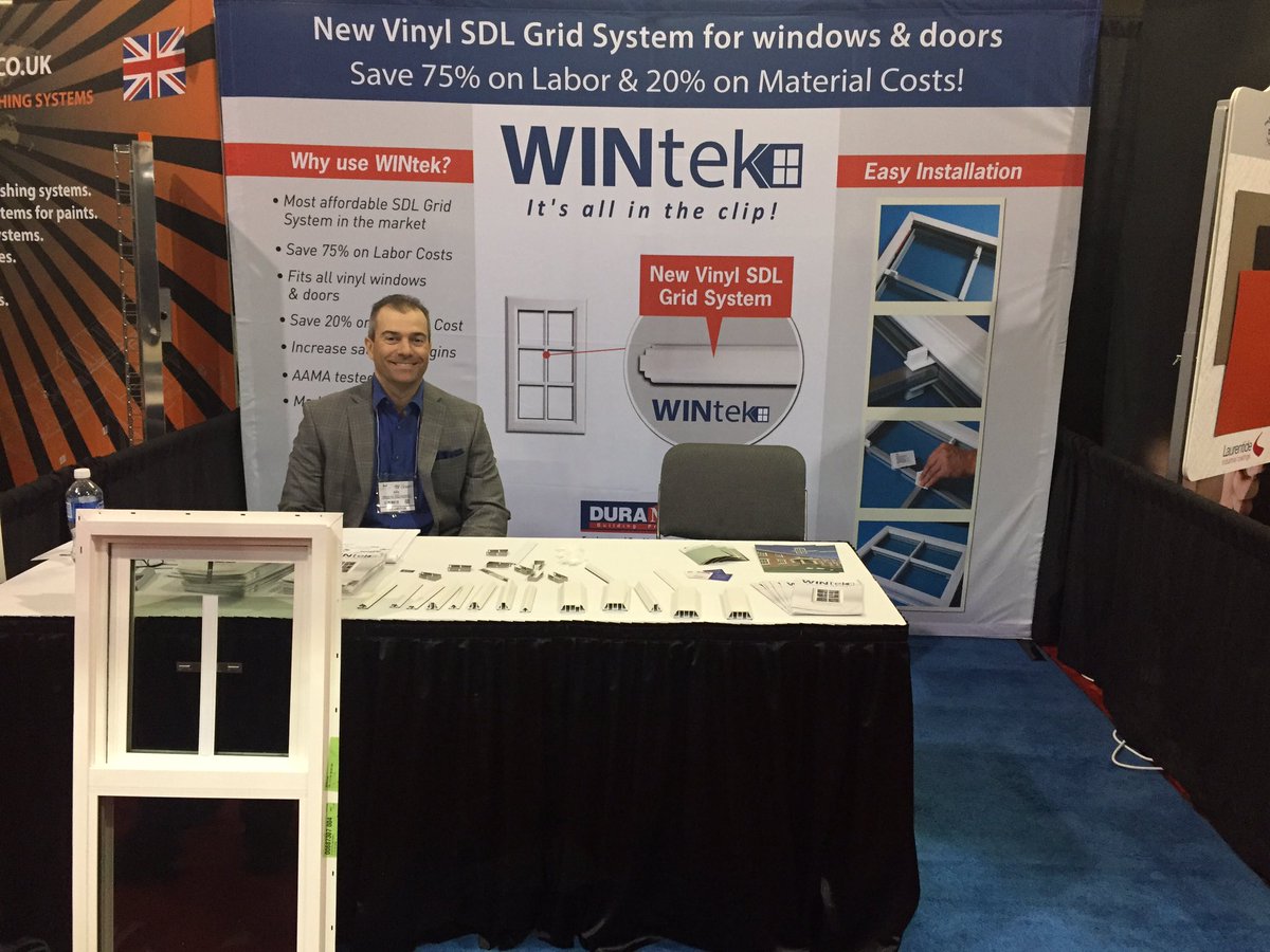 FenCanada's tweet photo. Congratulations WINTek SDL Grid Systems by Duramax Building Products on your #WinDoor2017 award! https://t.co/SXONwlk0uq
