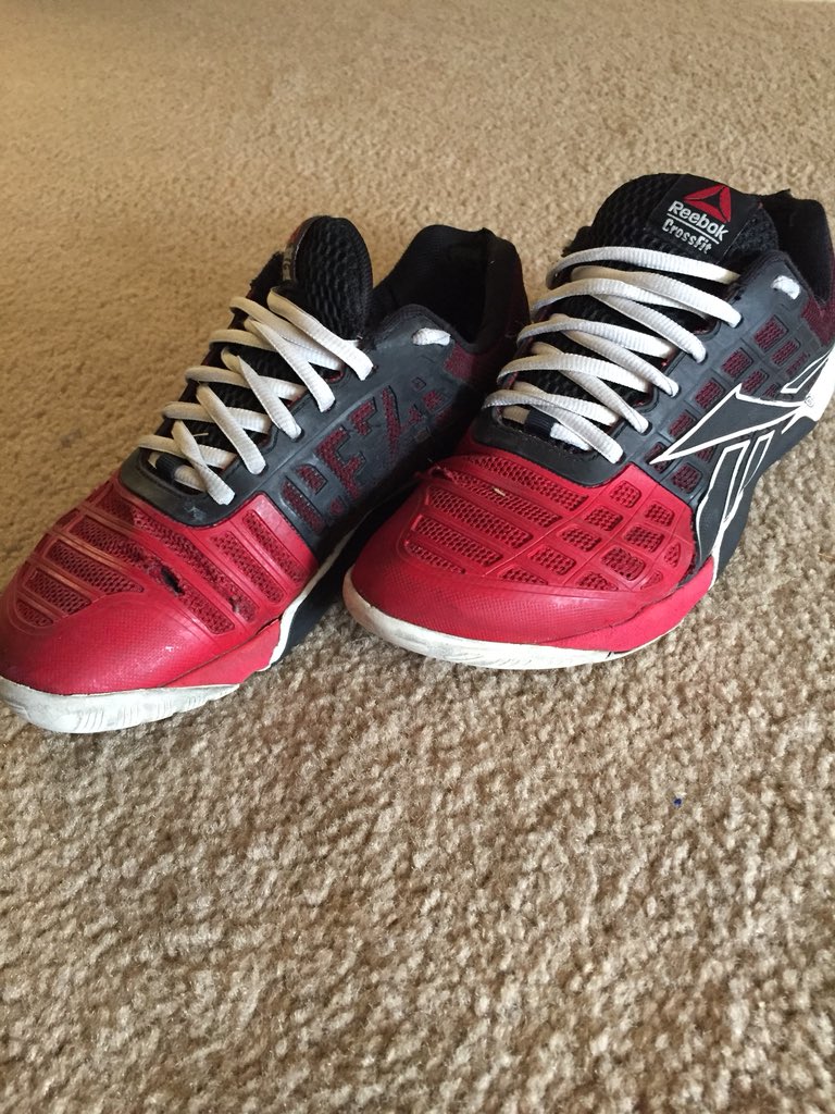 kodilovelace's tweet photo. @CrossFitGames They’ve got holes inside and out, but I still break these bad boys out every now and then. Lots of coaching hours in these. https://t.co/BoqfixBuGR
