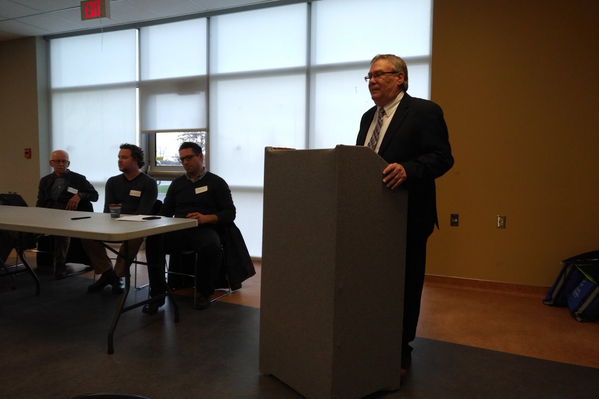 Mayor Leslie O'Shaughnessy speaking at the adopt-a-street event. https://t.co/lZNB9LaoBd