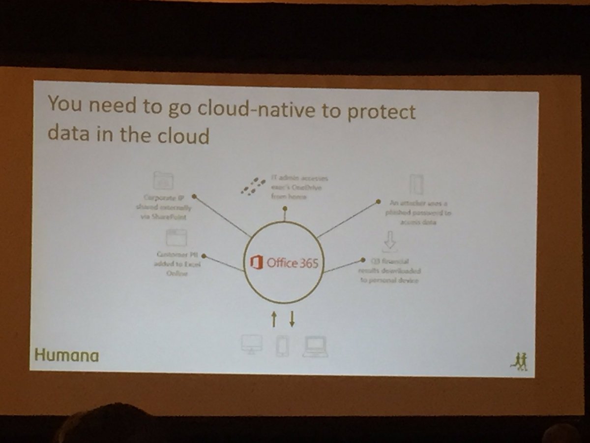 MiaPrickett's tweet photo. You have to be in the cloud to protect the cloud. We focus on securing the data not the system. @ghctim @SkyhighNetworks #NHISACFall17 https://t.co/JVYrSsX4QQ