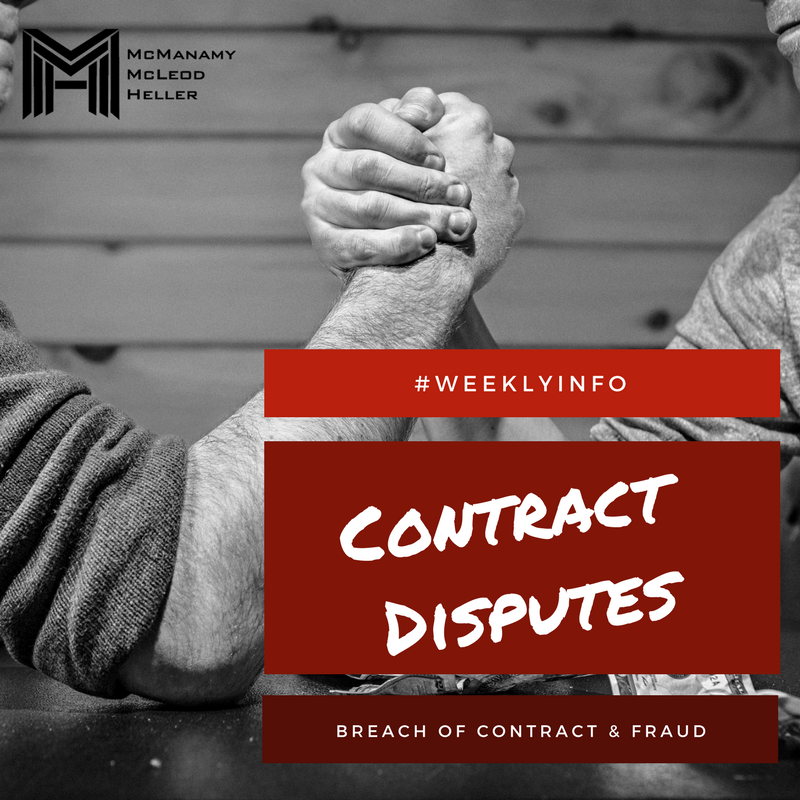 MMHFirm's tweet image. This week's #weeklyinfo topic could help keep you out of court!  Click the link below to read more! 
 bit.ly/contractdisput… #mmhfirm