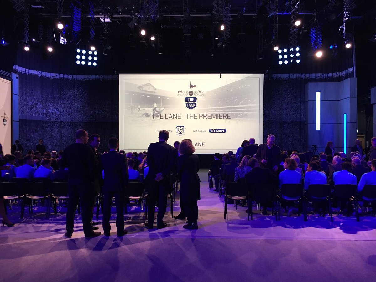tntsports's tweet photo. .@SpursOfficial legends past and present are here tonight for the Premiere of #TheLane 🎥🏟⚽️

Watch the story of White Hart Lane first on BT Sport soon 🙌 https://t.co/vLmHyDLIve