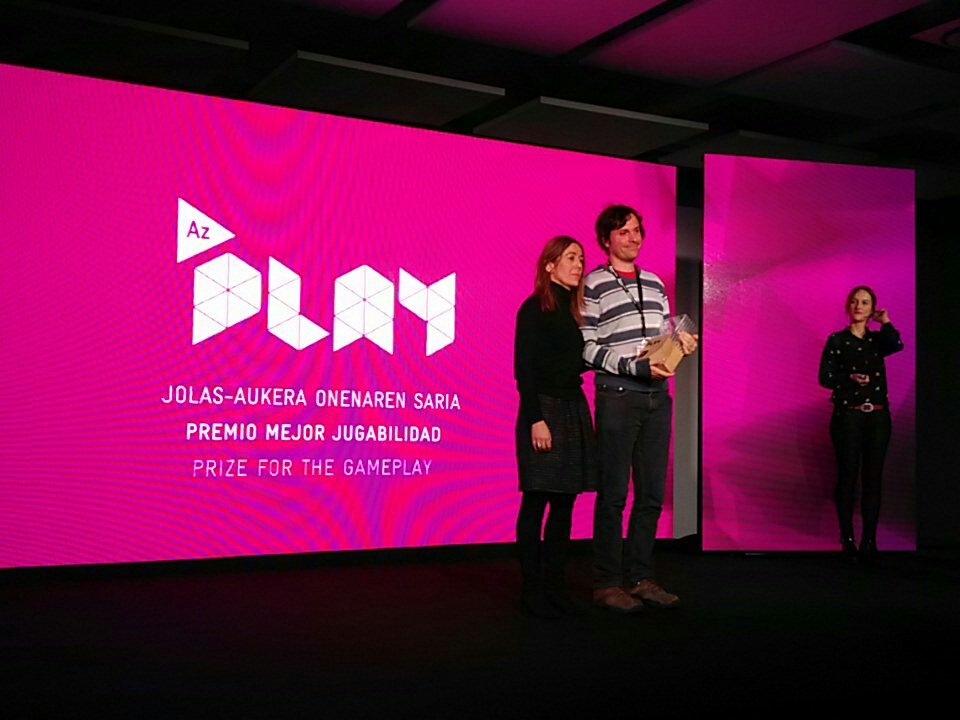 theACETeam's tweet photo. Rock of Ages 2 wins 'Best Gameplay' at the #AzPlay17 awards. We're honored! @CarlosBordeu at the stage. https://t.co/BWMaKMGwGS