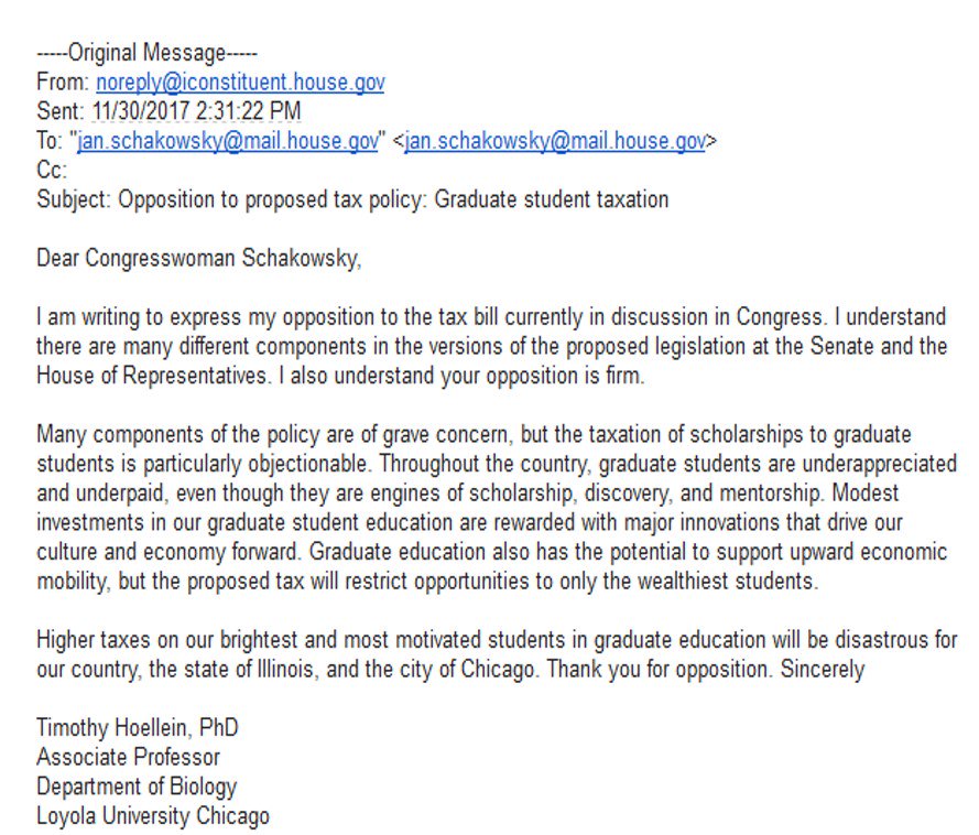 Application Status Letters, Timothy Hoellein, Application Status Letters