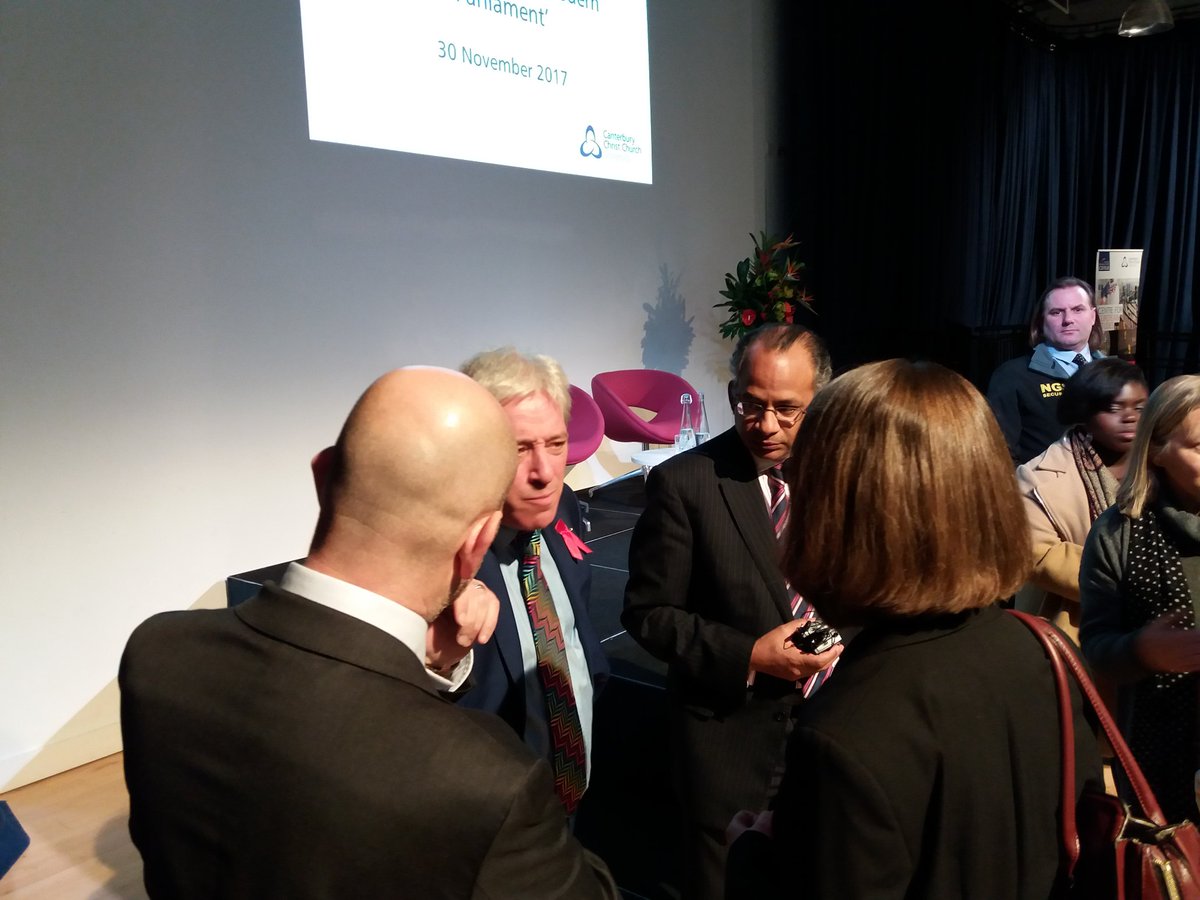 CCCUPoliticsIR's tweet photo. #JohnBercow is now conversation with Dr @MarkBennister, Dr @LauraCashman and our Vice Chancellor Prof Rama Thirunamachandran | #CCCUSpeaker17 #CCCUPublicLecture https://t.co/rMAVgrbUwW