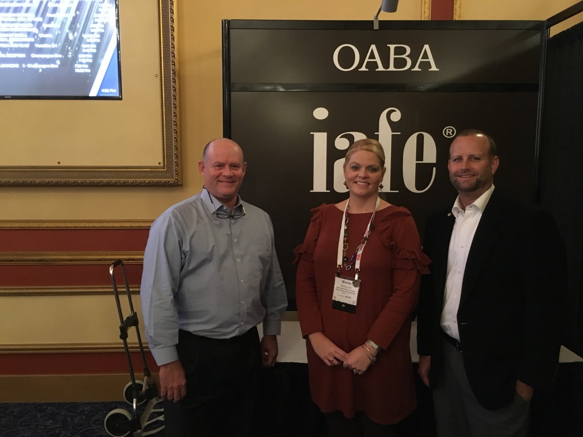 stratesshows's tweet photo. #ICYMI Jimmy, Miranda Muir, Jay at @IAFE annual convention in Las Vegas. Miranda is General Manager at the Osceola County Fair (KVLS) & was voted the 2017 IAFE rising star on Monday! #IAFE2017 https://t.co/Olaaej2PPY