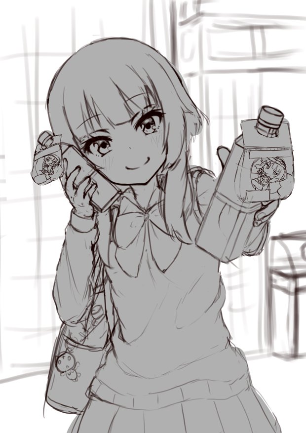 ラフで1か月以上止まってた学生服のめぐみん。原作と世界観からまるで違う方向性で描くのはなかなかしっくりこない～...φ(:3」∠)_ 