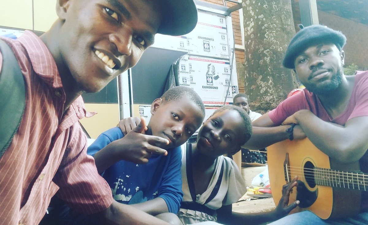 rawdneyk's tweet photo. Jamming on the streets of Kampala with my brother @BenTerarc one of the voices behind the #StillStanding song. A song to inspire collaboration between Ugandans &amp; Refugees through countering all forms of hate speech and violent extremism. Hit me up incase you want to listen to it. https://t.co/xlgmkVckVo
