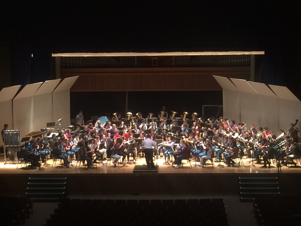 Laurelband's tweet photo. PMEA District 5 Honor's Band rehearsing! Come check out the concert and Laurel's own Ryan Bowden this Saturday at 2 pm in Orr Auditorium (Westminster College). https://t.co/D6XtUwtiqm