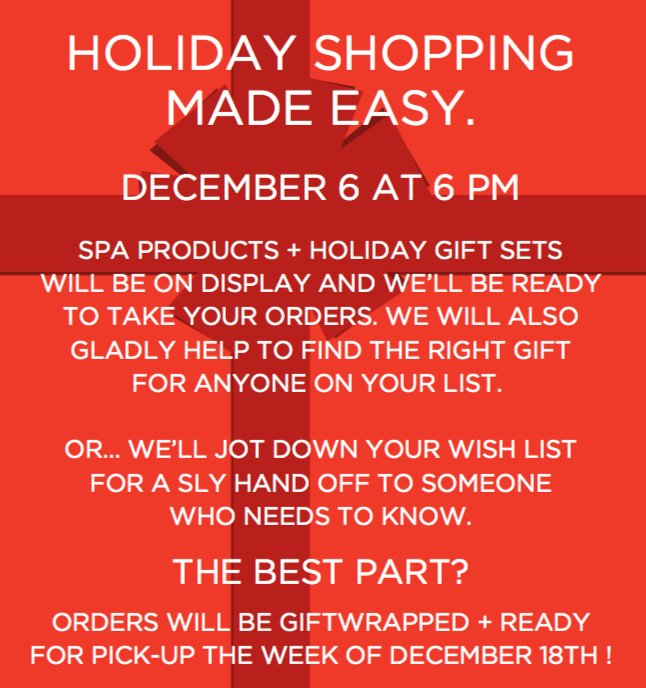 Our friends at <a href="/Body_Architect/">The Body Architect</a> are having an open house next Wednesday (December 6th) night. Drop in, say hi, drink a drink, and get your holiday shopping on!