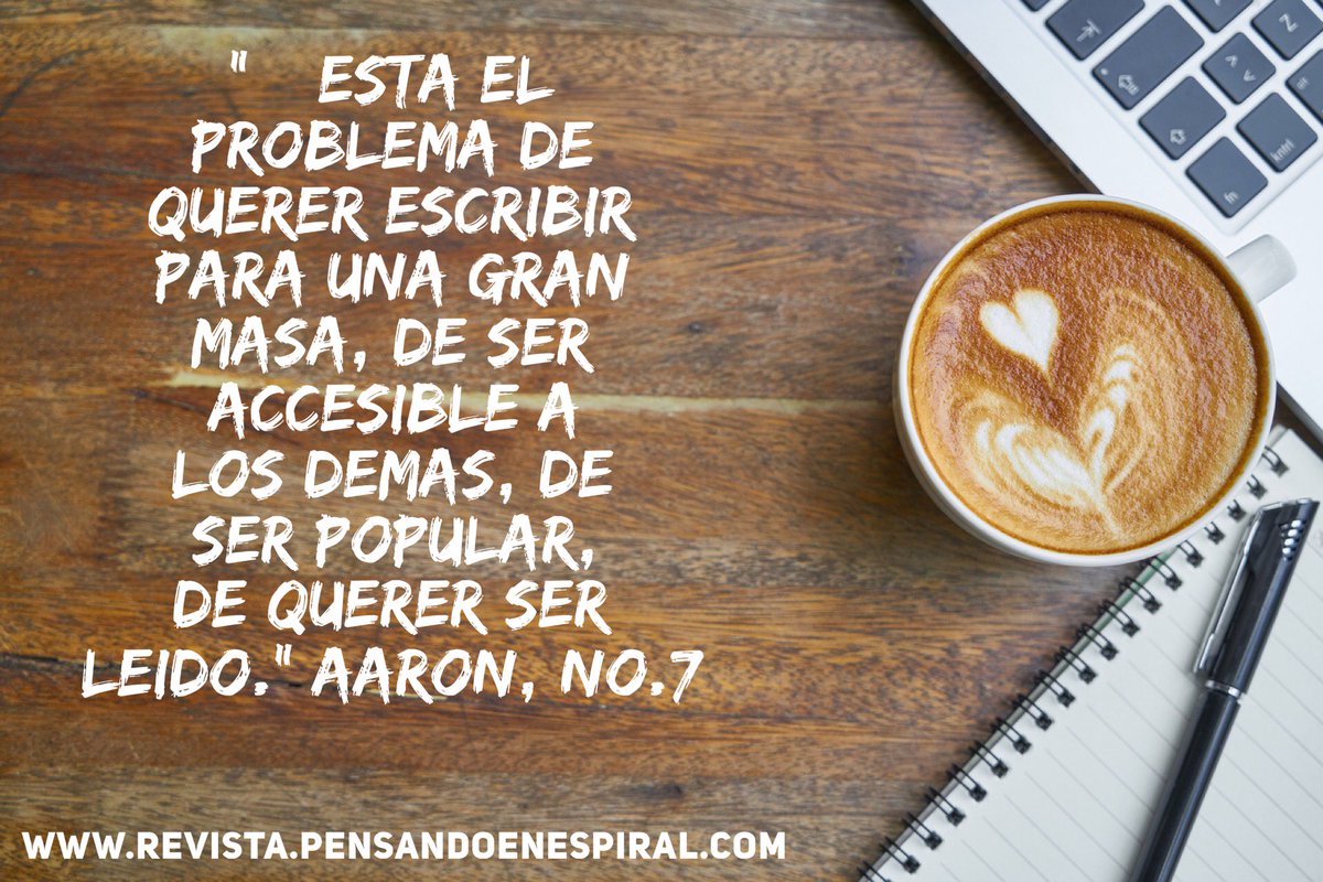 Pensandoenespir's tweet photo. "Ideas de Vida hechas Letras" #PensandoEnEspiral la Revista No.7 #Noviembre #PELR https://t.co/fbShL2SKuN https://t.co/GVVuIzBAuN
