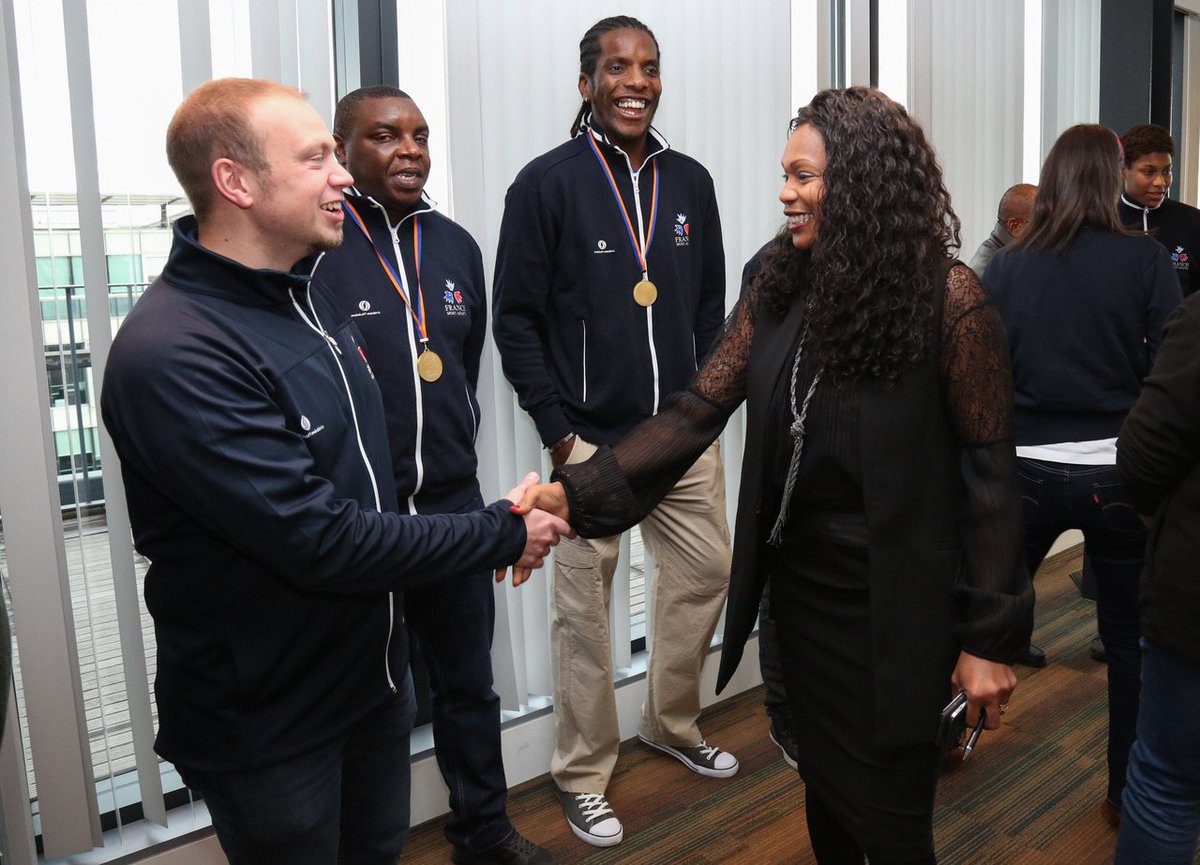 Très heureuse de féliciter et remercier notre belle équipe de France championne du monde de sport adapté de basket-ball !
