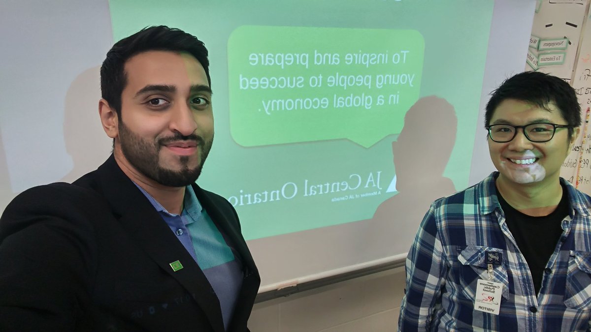 With <a href="/EdwardLo_TD/">Edward</a> at Castlemore Public School educating Grade 8 kids on how to succeed in the future through <a href="/JACentralON/">JA Central Ontario</a> #FLM2017 #FinancialLiteracy  @DVH_TD