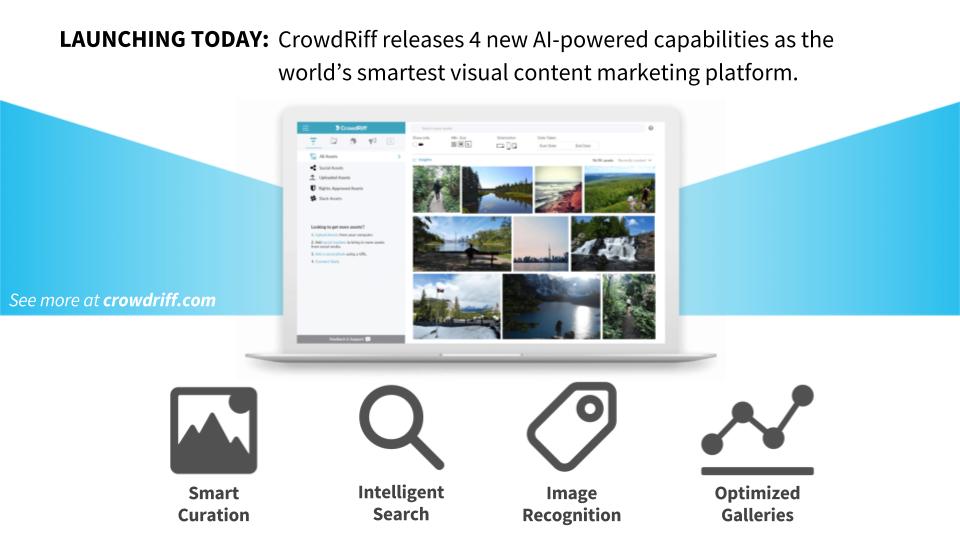 ⚡NEW⚡️With insights taken from processing over 500M images for 250+ brands.. we've built game-changing smart capabilities into CrowdRiff with AI &amp; machine learning💡This is one major update you don't want to miss 👉 hubs.ly/H09knjk0 #AI #machinelearning