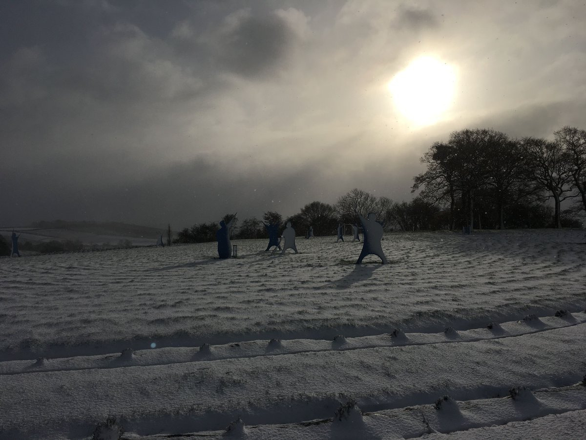 yorkslavender's tweet photo. The first snowfall this winter at Yorkshire Lavender https://t.co/JNCo2m8gLK