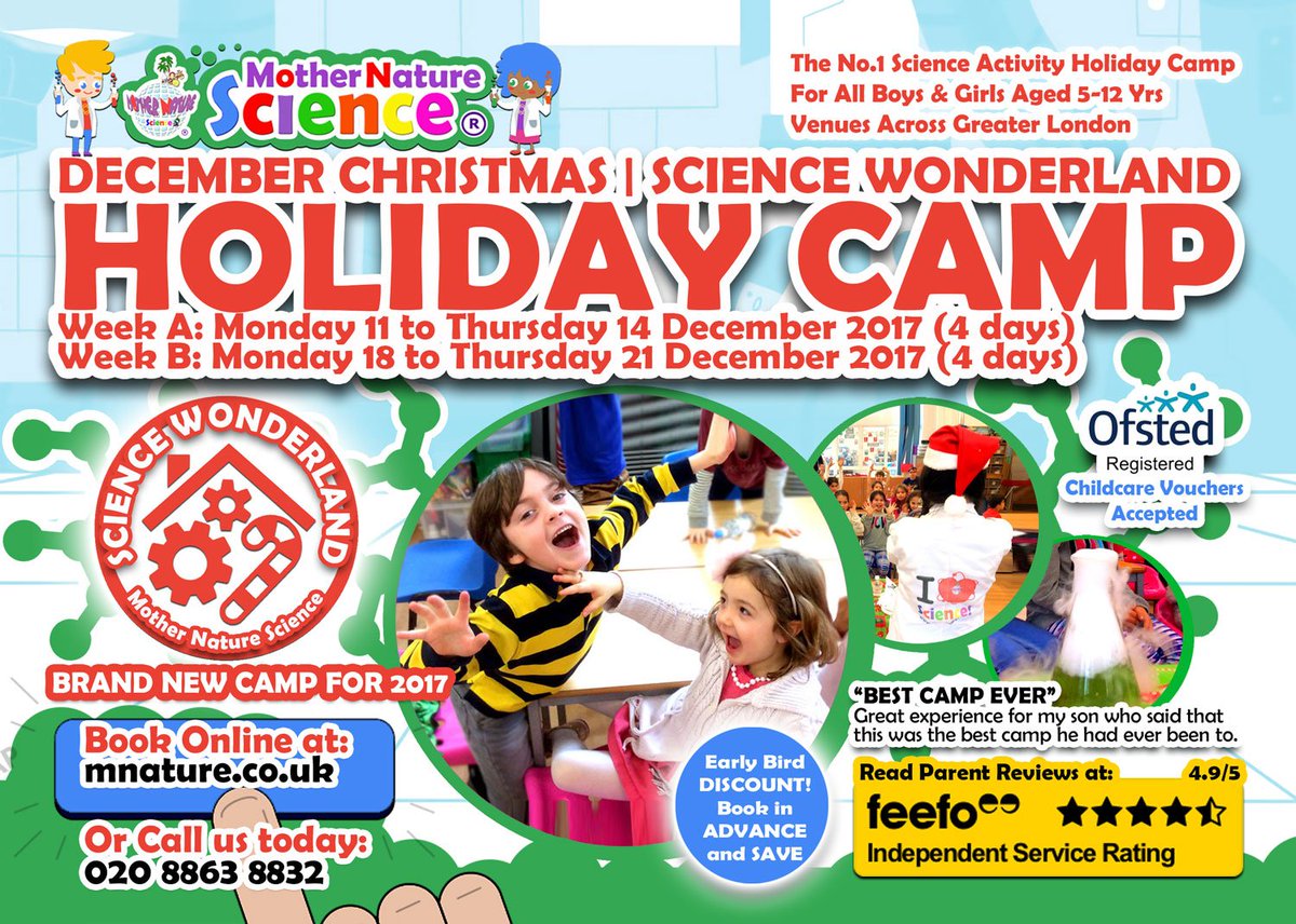 MNScienceUK's tweet photo. The most magical children's #HolidayCamp coming up this Xmas - Science Wonderland at Venues across LDN  https://t.co/IpqJd5HhnI https://t.co/SWE8Q2eWyx