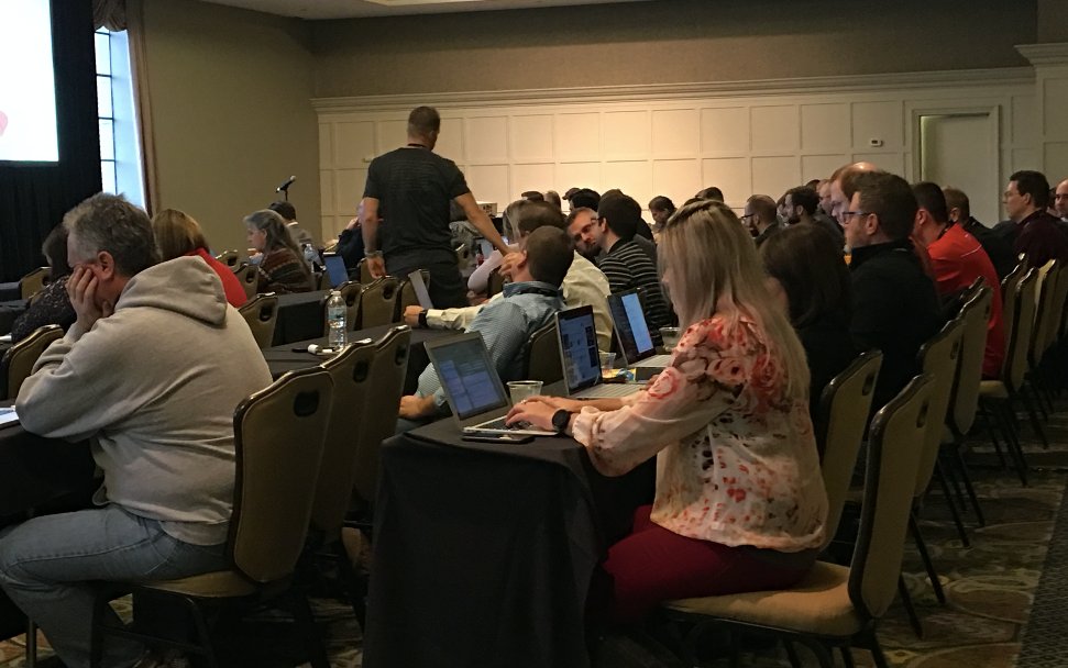 FileWave's tweet photo. Full and engaging breakout sessions at #FileWave2017! Using the FileWaveRestFulAPI, Filesets for Enterprise, and Planning for your EDU 1:1 happening now. https://t.co/PoL5bvAXLe