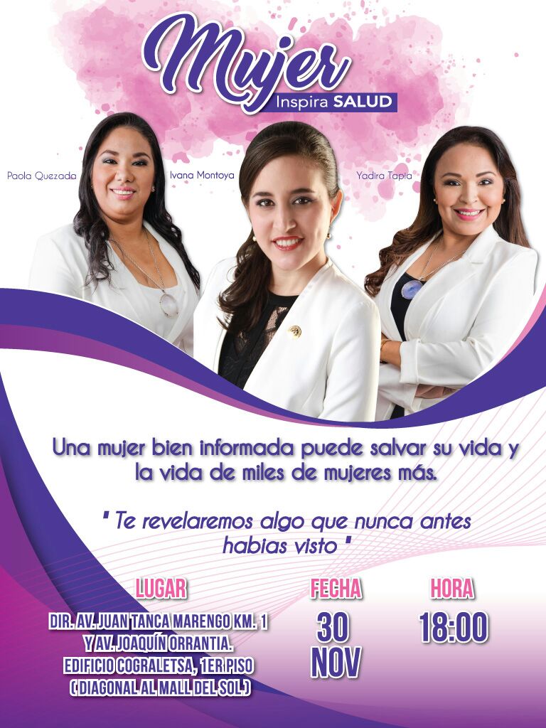 Cmacias1983's tweet photo. Te esperamos!!! @dallyanapass @dometabacchi @CynthiaViteri6
#MujerInspiraSalud #SoyJM #AmigaYaNoEstásSola #JuntasSomosMás #JMAportandoATuVida https://t.co/LO5X9HHTx0