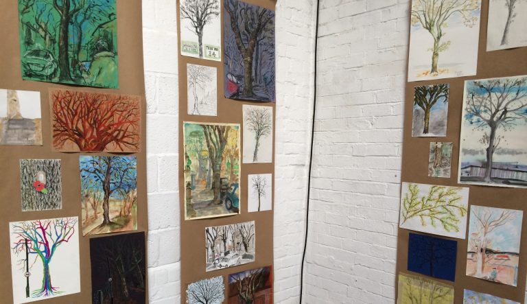 Sheffield_Wire's tweet photo. #NATIONALTREEWEEK: Artists from @streettreetart in collaboration with #SaveSheffTrees have opened an exhibition at @YellowArch
The collection's funded by @WoodlandTrust
and saw over 300 visitors in its first 3 days
https://t.co/jKMvTMlTs3
#FallenBoysStandingTrees #WW1PaintOff https://t.co/t0g5DVtehM