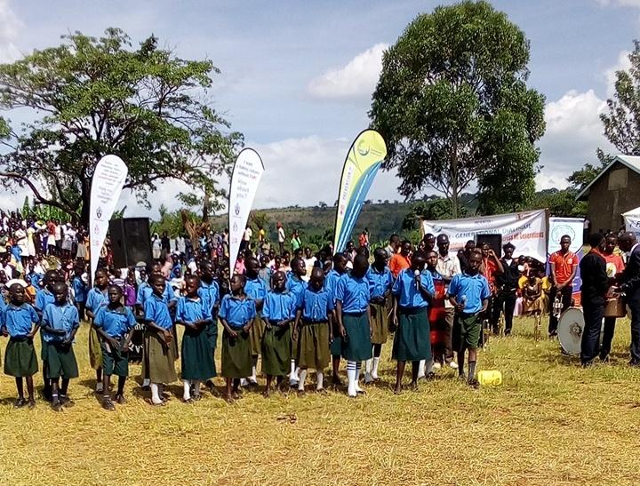 UNFPAUganda's tweet photo. The #Young people of #Tumboboi schools are up in arms against #GBV. Protect us from #FGM #ChildMarriage & keep us in school to save our generation, they present in #poem @ 21st #Sabiny cultural day #Kapchorwa. Lets #EndFGM #EndGBV in one generation. https://t.co/hI39nBOQmQ