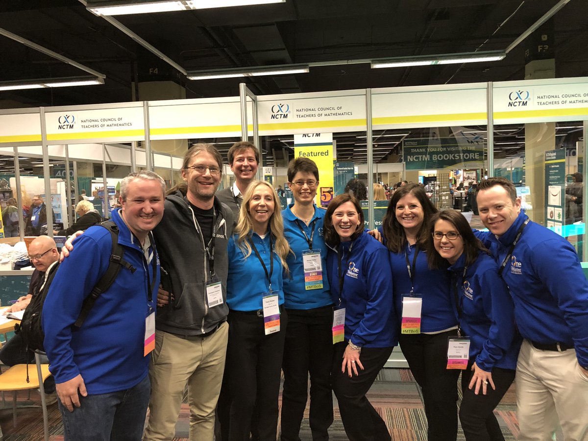BlaskEric's tweet photo. Our team has learned a lot from the #MTBoS and here are some of our favorites at #NCTMregionals. @maxmathforum @MFAnnie @Trianglemancsd @tperzan @MelisaLPhillips @acolliso @pzsmith17 @JeremyGSlack @WCSDenrich https://t.co/IG90dcDE5p