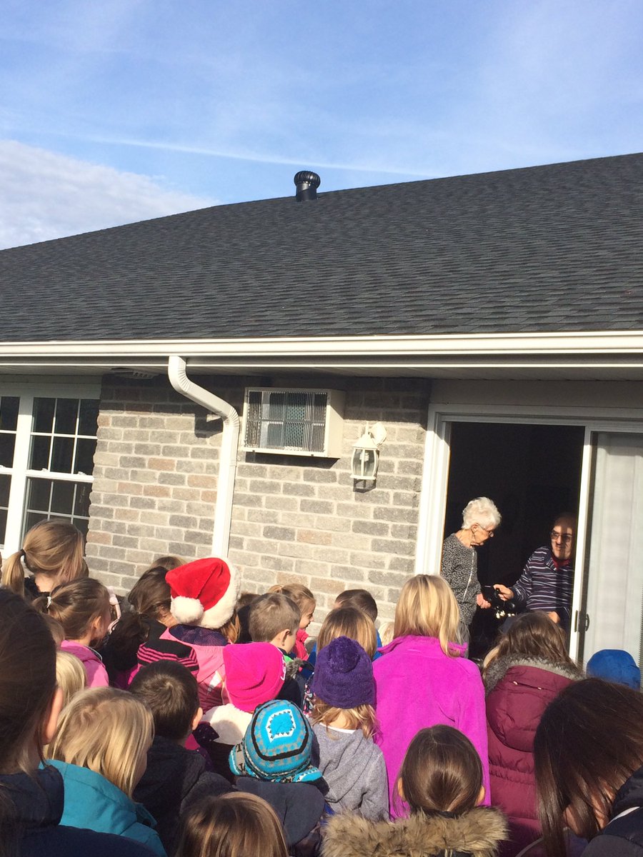 Carolling to start off our trip!  @TylerhHeidi