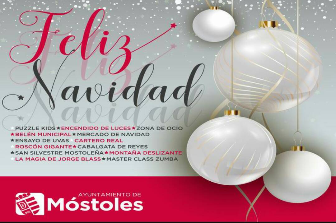 PeniaElSoto's tweet photo. Mañana viernes comienza la Navidad en Móstoles con el encendido de luces. A las 18:30 horas en la plaza del Ayuntamiento y a las 19 horas en la rotonda de Cuatro caminos donde está instalado el árbol. No faltéis!! https://t.co/VENkjQxuIM