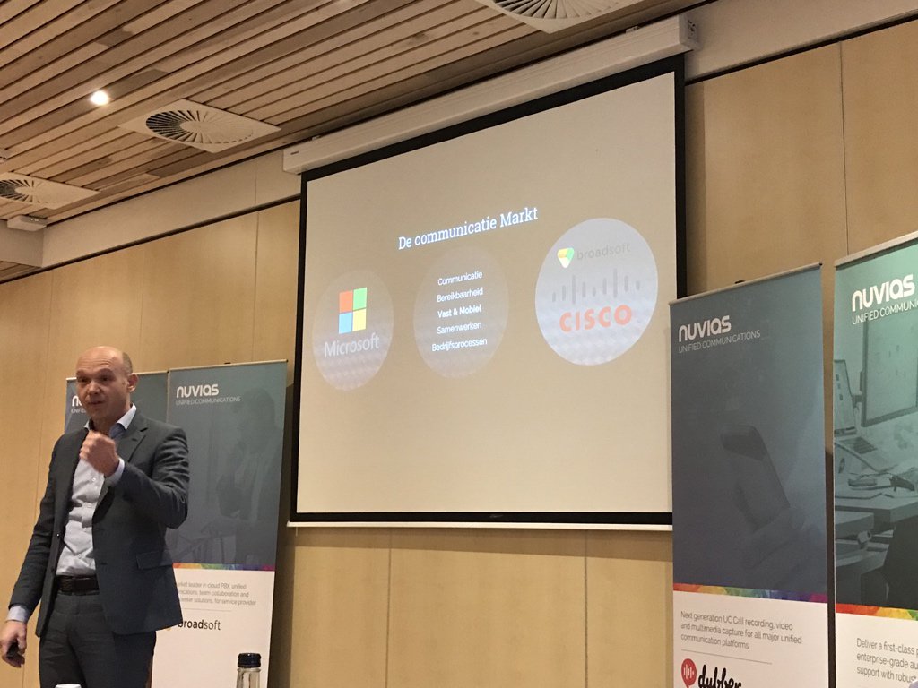 robkurver's tweet photo. Goed verhaal van #RoutIt’s @Frank_Ruigrok over Cisco and Microsoft op @NuviasUC Voice Opportunity reseller event cc @CavellGroup https://t.co/dindTY6s3R