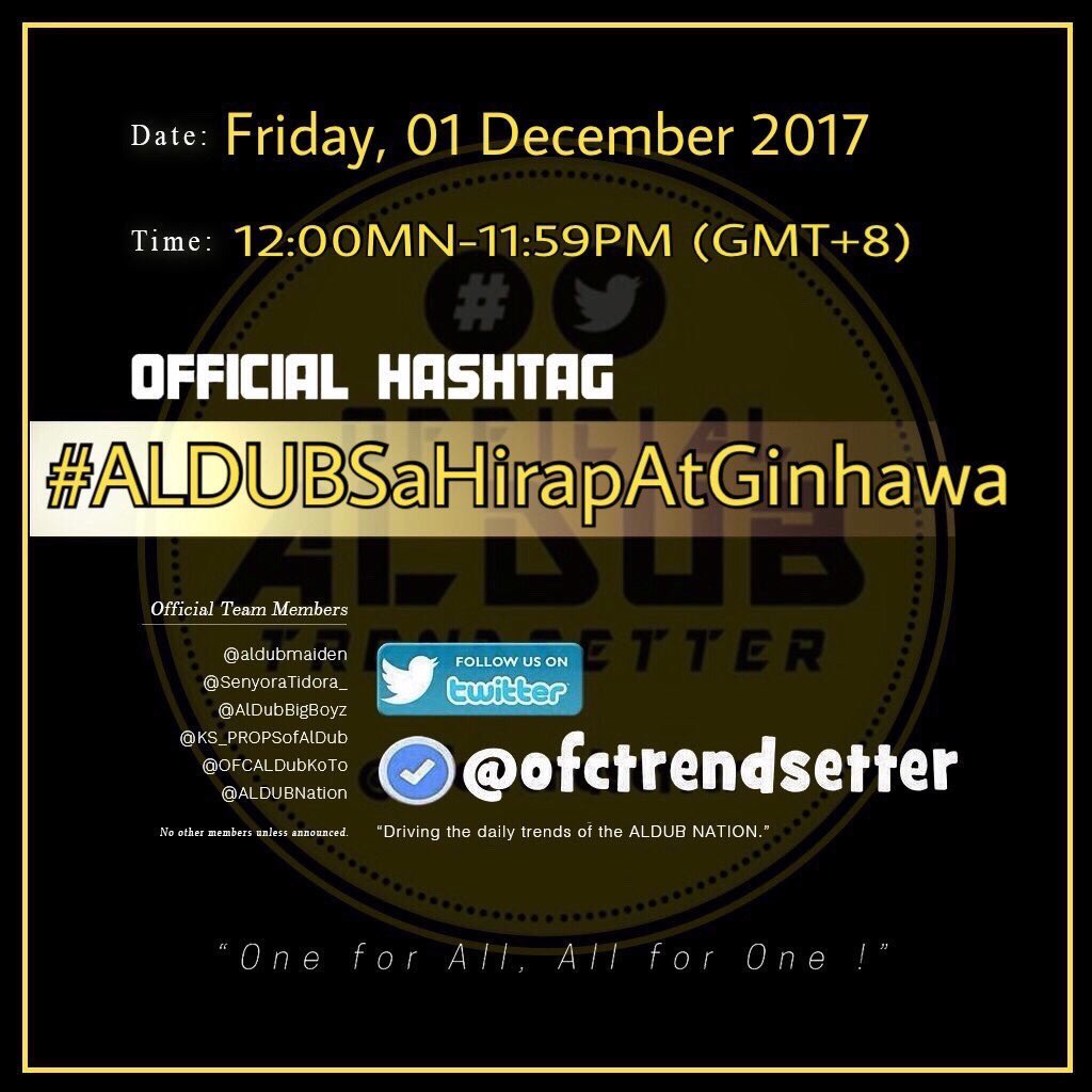 SONATAZ's tweet photo. Let’s do this again @KATHA_ADN 

Spread and Support our OHT
#ALDUBSaHirapAtGinhawa

@ofctrendsetter @ALDUBHashtagSQ @AlDubBigBoyz @AlDubBigGirlz @ALDUBNation @AMInaticsOFC @OFCALDubKoTo @ALDUBVISAYAS @AIFam16 @aldubmaiden @Glynnchen @MaidenGraffix @AlDubBigPemily @LegionAngel8 https://t.co/y2RVTy4Vrw