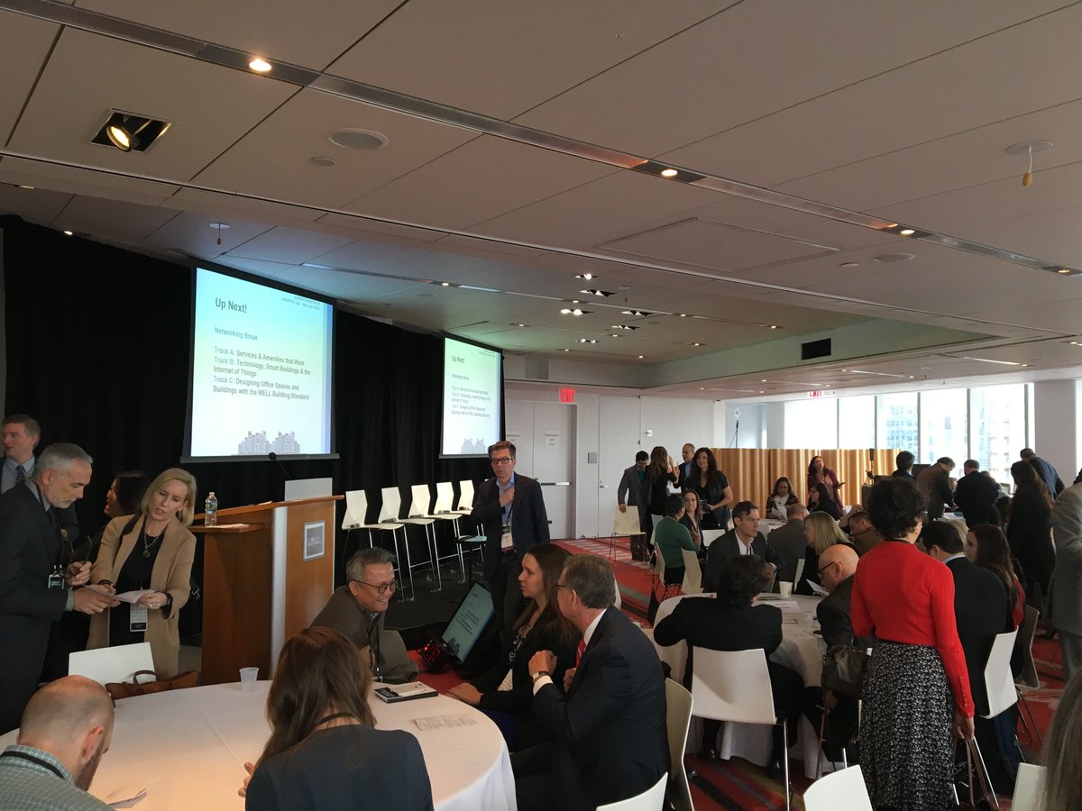 We’re at RETHINK Office of the Future today in NYC. Great panels this morning already. #CRE