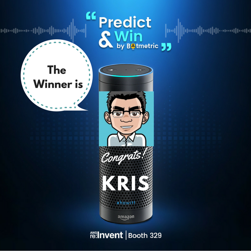 NutanixBeam's tweet photo. Announcing winner of our 'Predict &amp; Win Contest'- Congrats @howitt !
Please do visit our team at Booth 329. Many congrats, keep rocking at #reInvent!
https://t.co/EIGbY7HDmQ
#AWS #Cloud #DoCloudMagic https://t.co/wVJi8ZfdzI