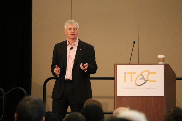 aci_archives's tweet photo. Day 2 of #ITAC2017 off to a great start with Robert Stroud of ISACA discussing AI, robotics and our connected world. https://t.co/Xs3AjLkVyj