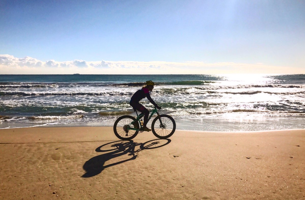 Atardecer en la playa.