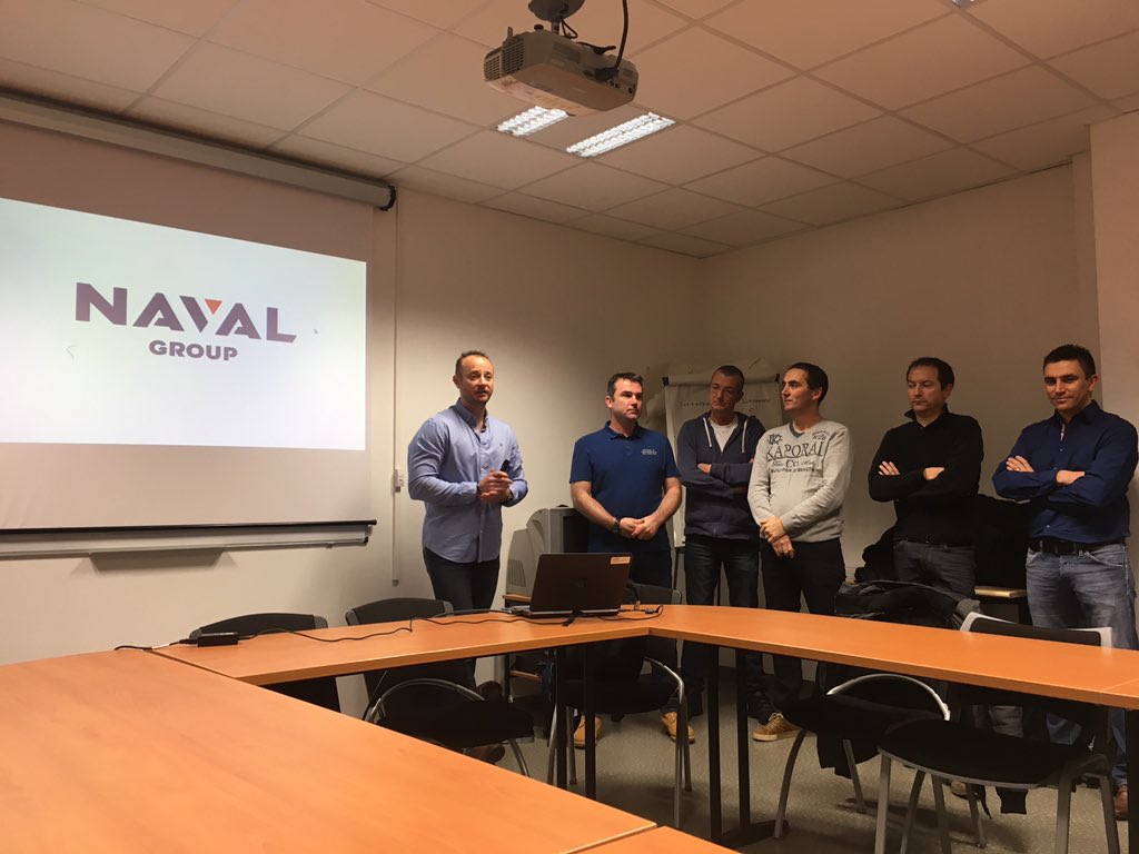 Emma_FAUDOT's tweet photo. Certification École de Management #UIMM cycle animateur pour 12 salariés de #Navalgroup. Félicitations Messieurs et merci aux membres du jury #Sermeta #Damen #Marberich et #formation_bzh https://t.co/yGh0QrOO4Y