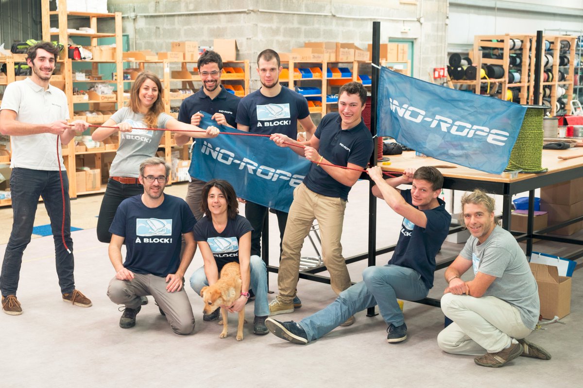 Avec un espace de production multiplié par 10 et une équipe qui s'agrandit à vue d'oeil ! Nous préparons 2018 à block !!! #inoblock #dyneema #inorope