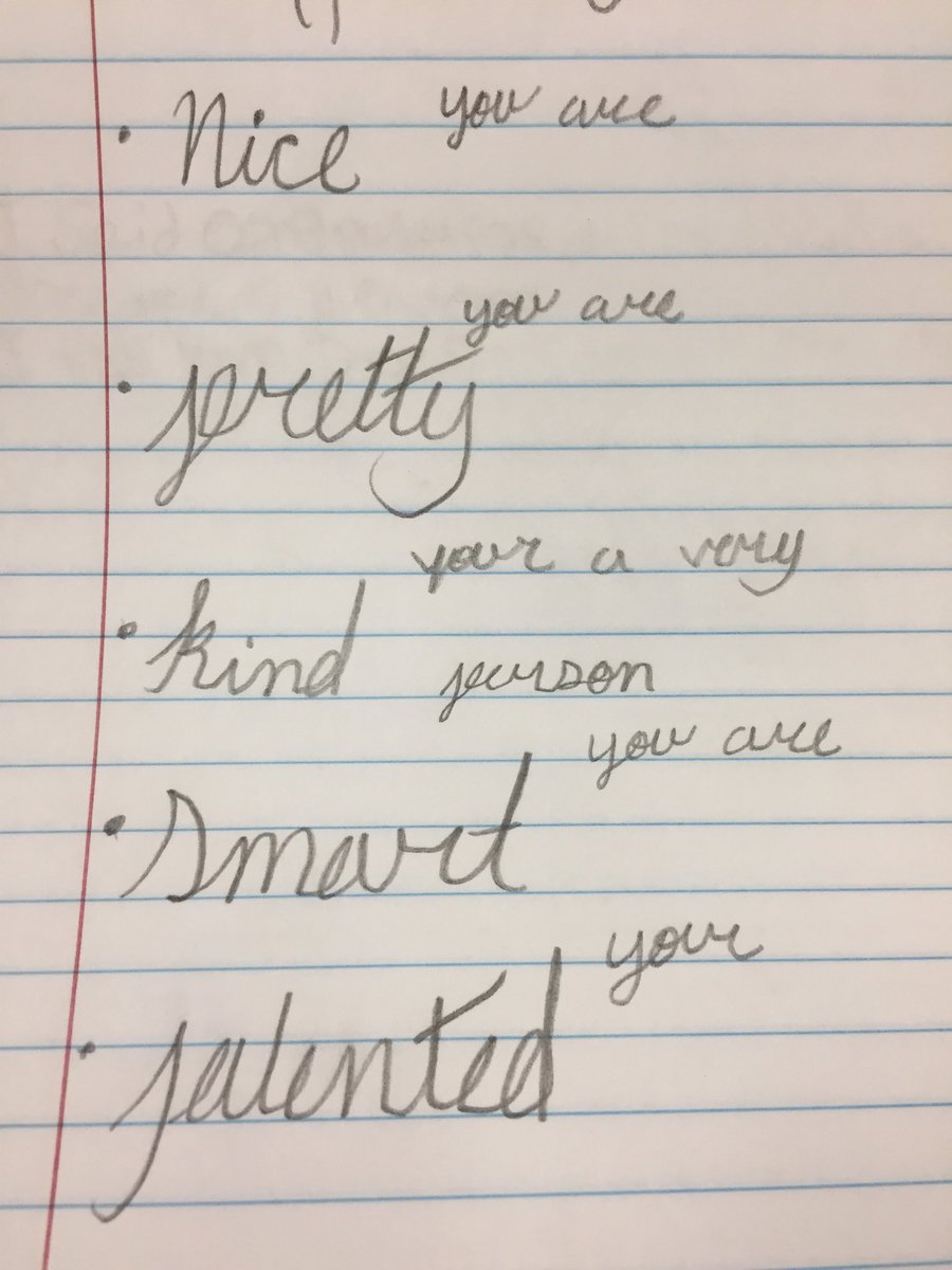 mstratton71's tweet image. Positive and powerful words from a 6th grader. Speak something positive into someone’s life. #lmsmissionlesson