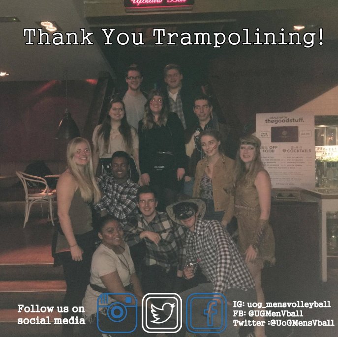 Shoutout to <a href="/UOGTrampolining/">UOG Trampolining</a> for having us last night! The guys had a blast! #WeAreTeamGlos