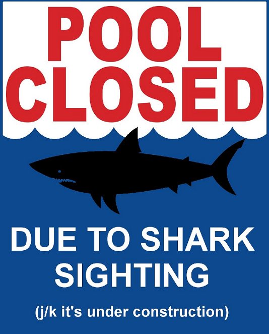 Our pool is closed but we have shark-free rooms as low as $79.00 + tax based upon availability! bit.ly/hiexmpls