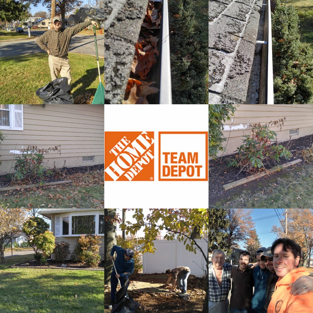 jeffham47's tweet photo. Great day helping a local vet out with some dedicated associates. Gutters and yard all leaf-free. Ed really appreciated the attention. https://t.co/TQS6iRz25Z