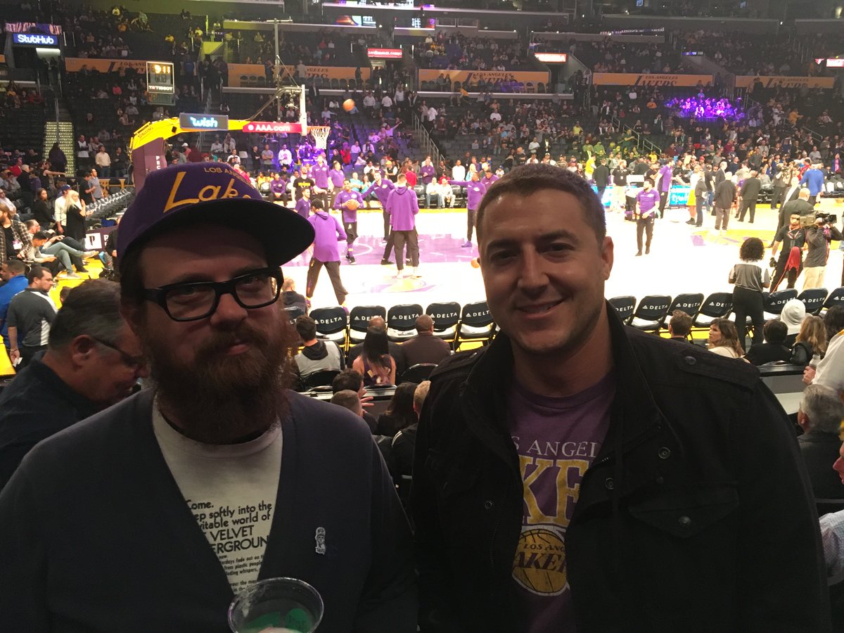 NonStopTrailers's tweet photo. Hell of a @Lakers vs @warriors game last night with our man @c90blank #MusicSupervisor from #MobScene! #NonStopTrailers #TrailerMusic https://t.co/yPeXVxz1Hn