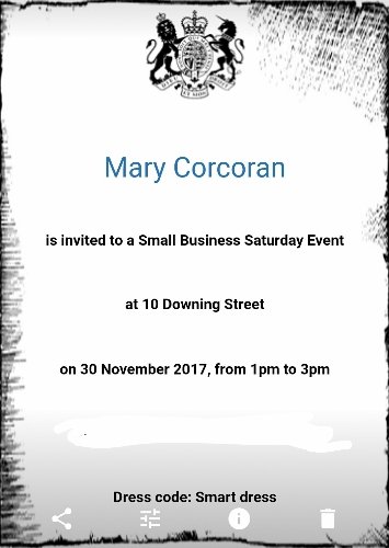 #smallbiz100 event at Downing Street - making independent small businesses count!! #Nottingham