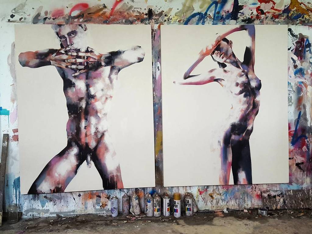 Commissioned Large scale male and female figure studies in oils. #fineart #paintings #fashion #contemporaryart #oils #figurestudy #nudes #thebody #expressive #inspiration #creative #artoftheday #picoftheday #instaart #artistoninstagram … ift.tt/2j50Wn0