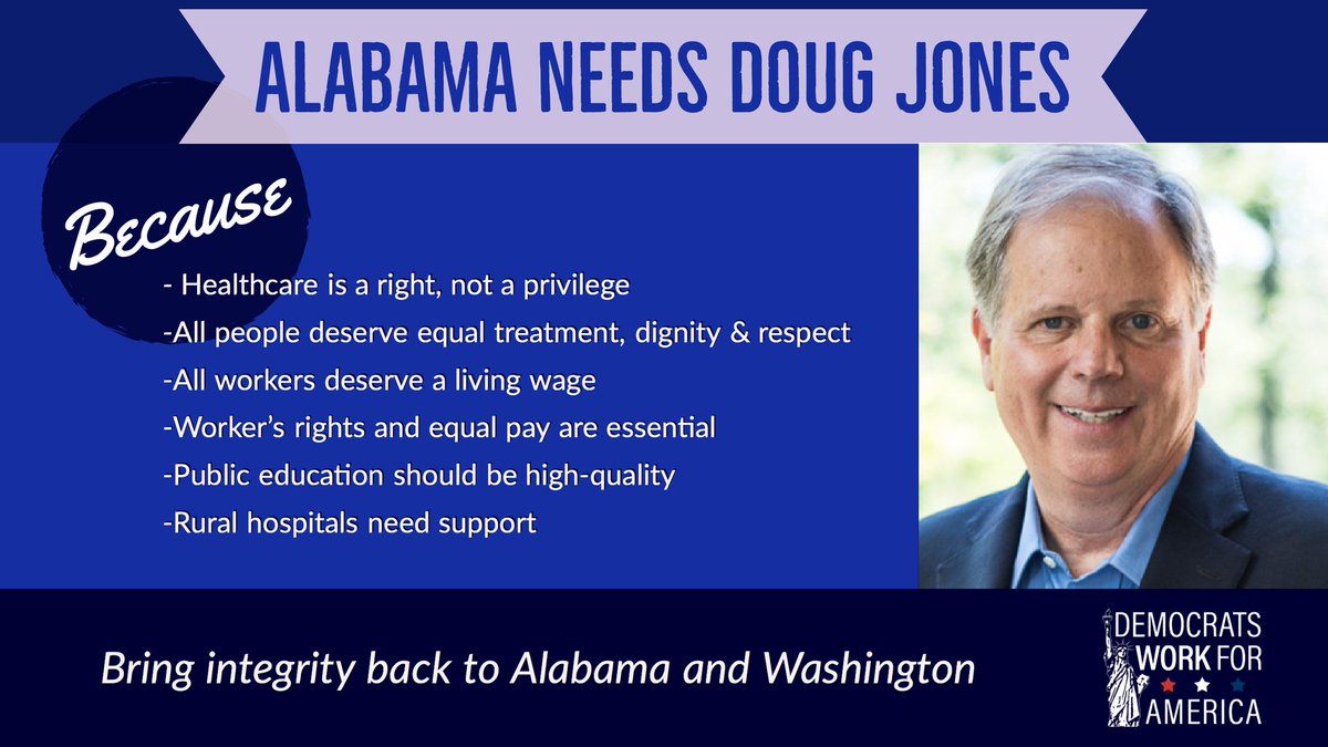 onetinyvote's tweet image. #aldotcom #Alabama #AlabamaSenateRace Vote Doug Jones Give Alabama a real chance to make a difference and  become a better Alabama!