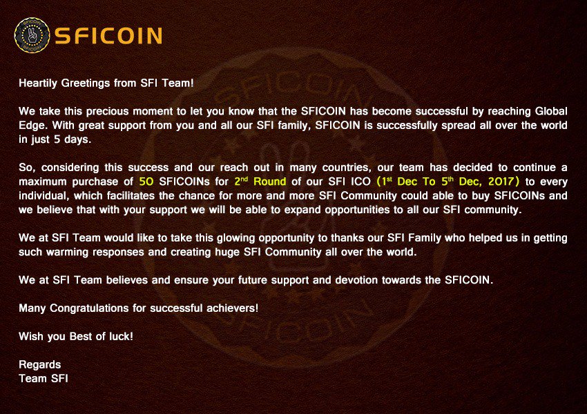 SFICOIN tweet media