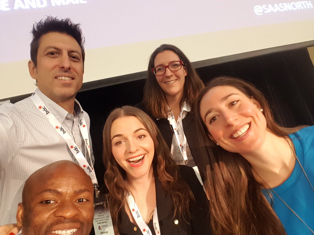 seanstanleigh's tweet photo. My #freemium to #paid panelists @TopeAwotona @AlexandraSkey Jocelyn Brown, @WeiszJess at #SAASNORTH https://t.co/Pyl0iTzw8S