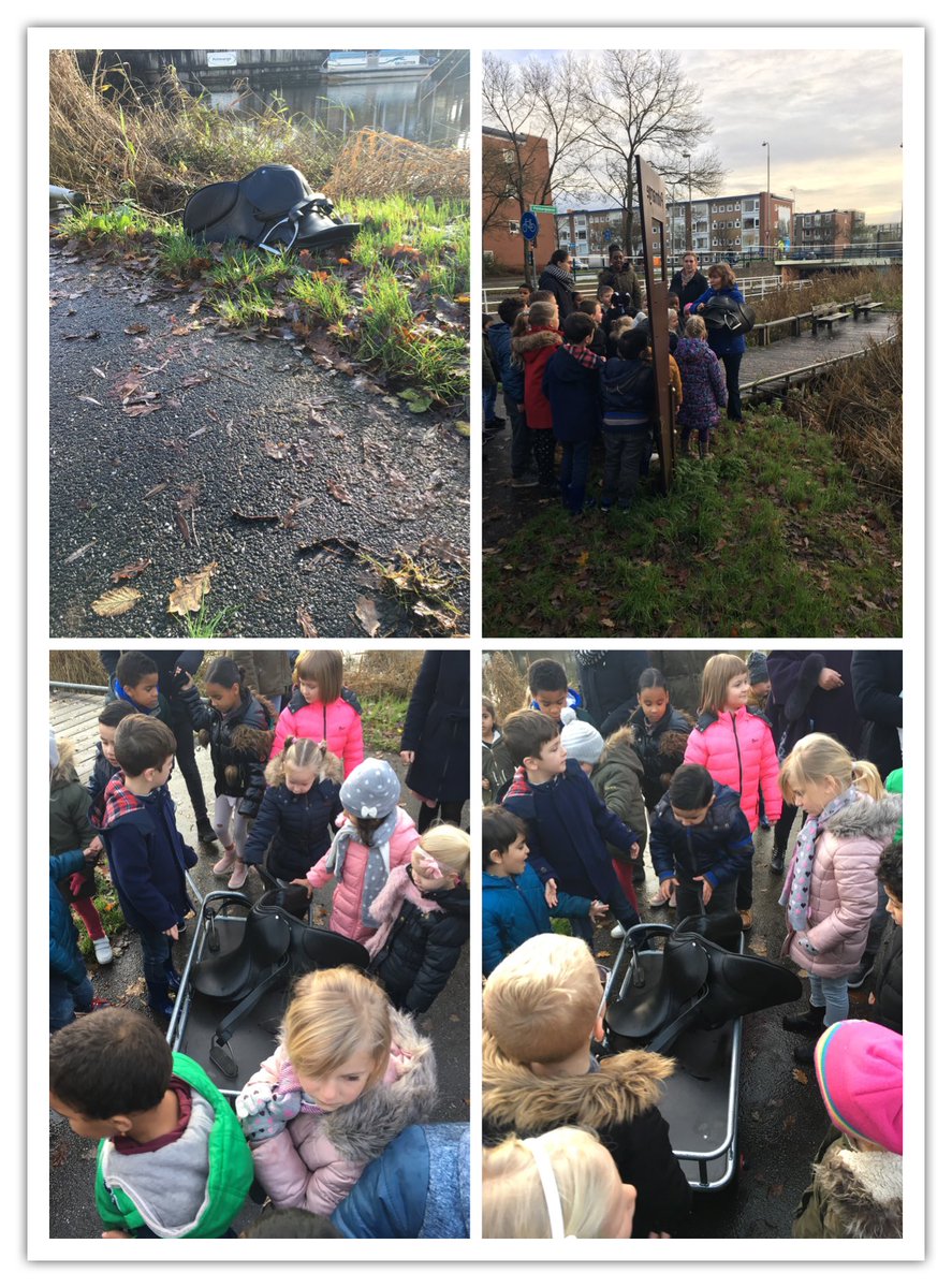 Wat een avonturen vandaag.... We hebben het ‘trainingszadel’ terug gevonden...pfff wat een geluk! We hebben het mee naar school genomen. #Sinterpret