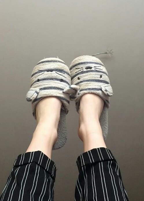 oopsirie's tweet image. зато тапки новые