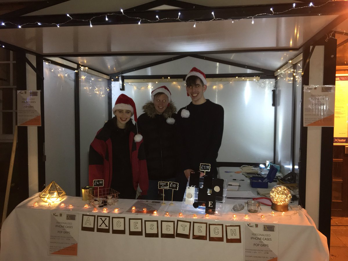 aXcessTech_YES's tweet photo. Today’s the day!!🎄 Come and make your mark at our stall near the train station on Dunblane’s highstreet, we’re here until 8:30pm. Personalised iPhone cases and PopGrips are available❄️ https://t.co/kWOTovAFhe
